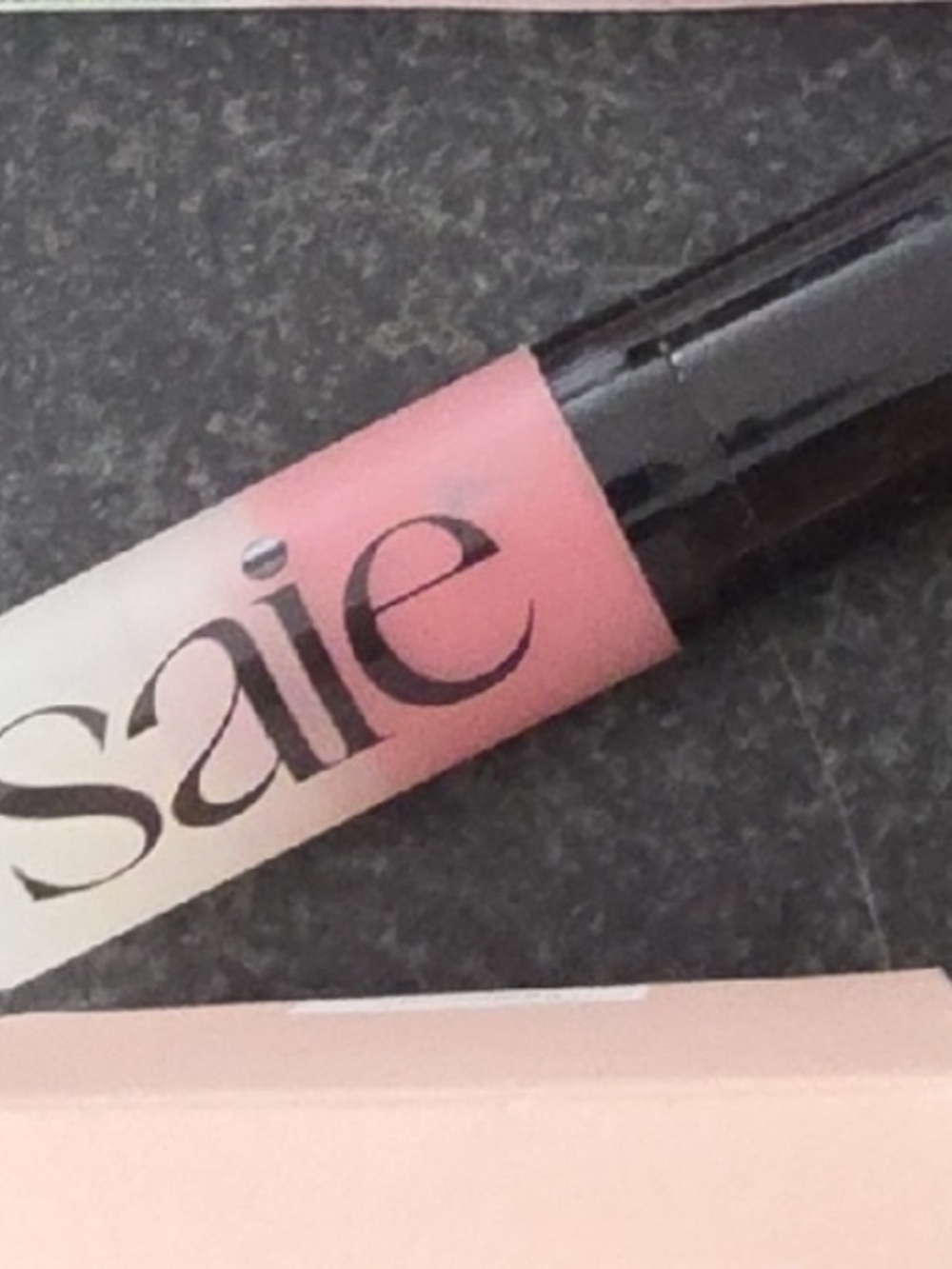 Saie Lip Glaze blush  Balm in Soft Pink “chilly” sample 5 ml half full